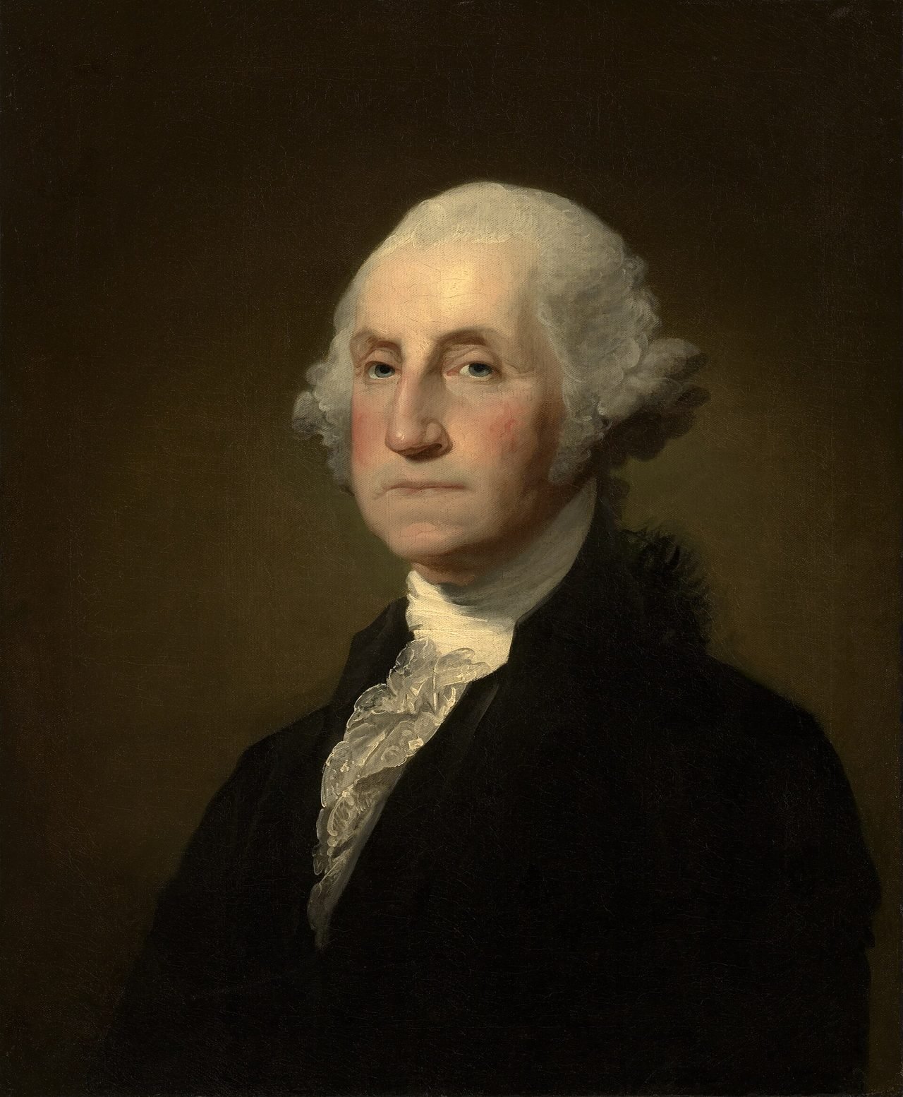 Ritratto di George Washington (1796 ca.) di Gilbert Stuart, conservato al Williams College Museum of Art.